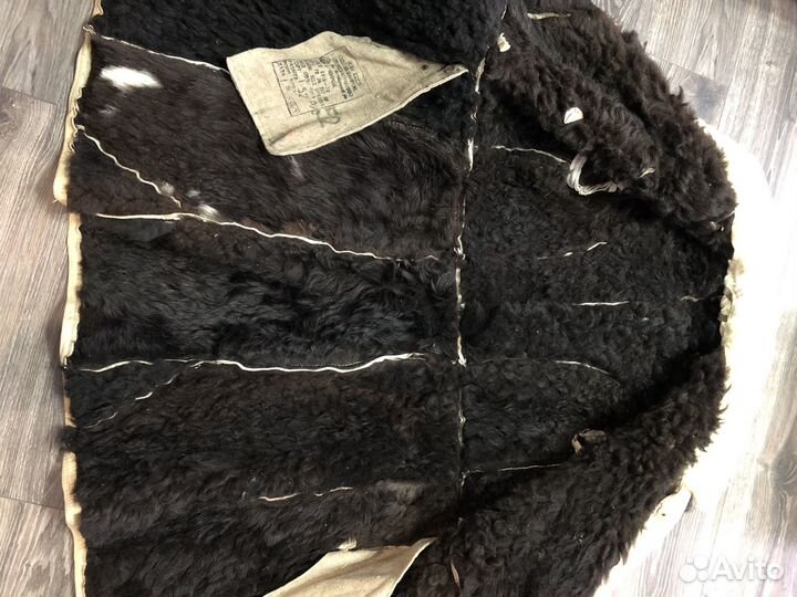 Тулуп из овчины армейский