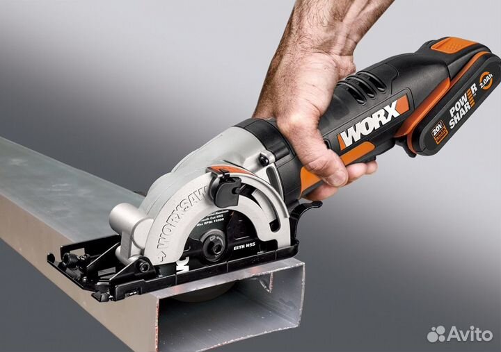 Пила дисковая аккумуляторная worx WX527