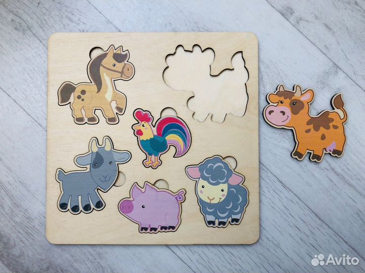 Игрушки развивающие пакетом, Монтессори