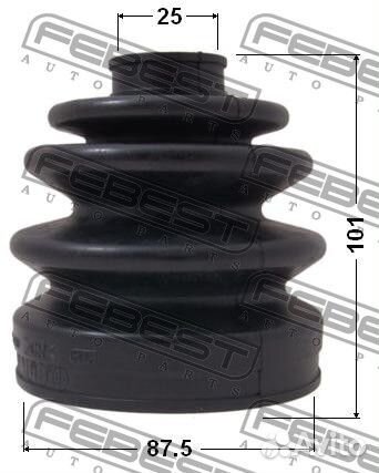 Пыльник шрус наружный комплект 87.5x101x25