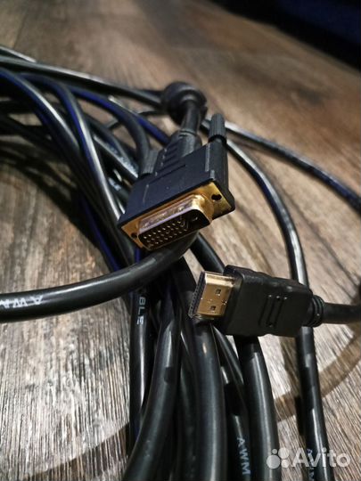 Кабель hdmi-dvi 10m