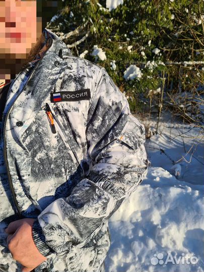 Костюм зимний белый лес