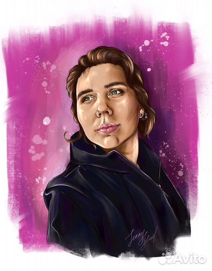 Цифровой портрет/ Иллюстрация /Создание персонажей