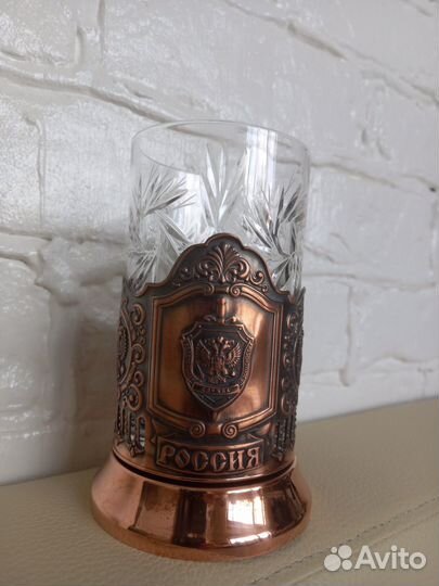 Подстаканник со стаканом 