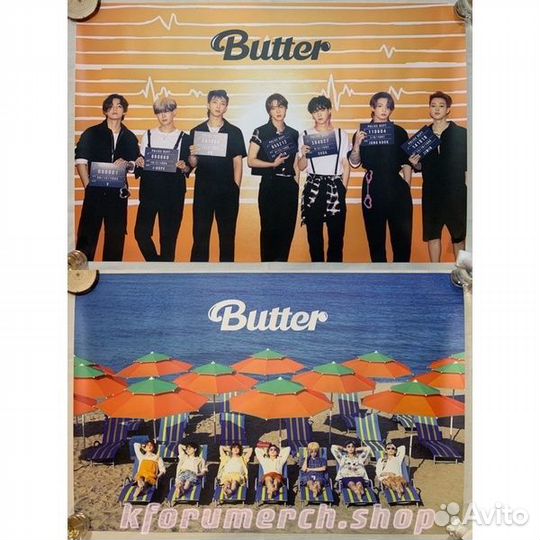 Постер плакат бтс BTS Butter dicon
