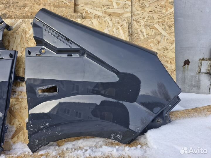 Крылья на газель next серые