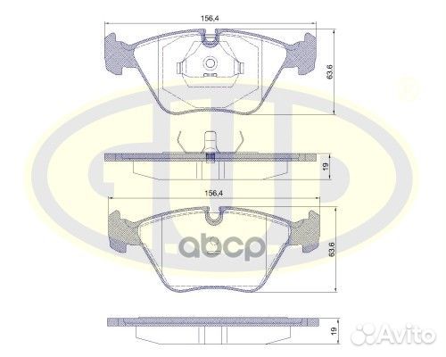 Колодки тормозные дисковые перед BMW E34 1