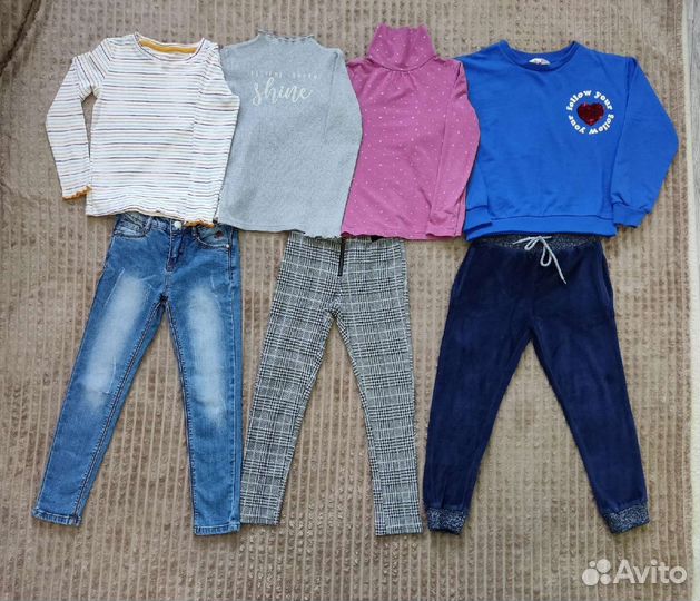 Одежда для девочки 122 128 Лонги, джинсы, штаны