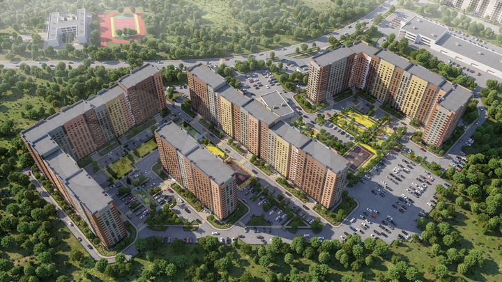 2-к. квартира, 67,1 м², 1/16 эт.