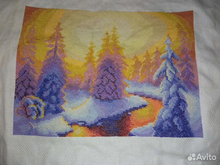 Картина вышитая крестом