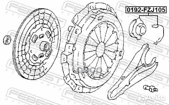 Подшипник выжим. toyota land cruiser 80/100