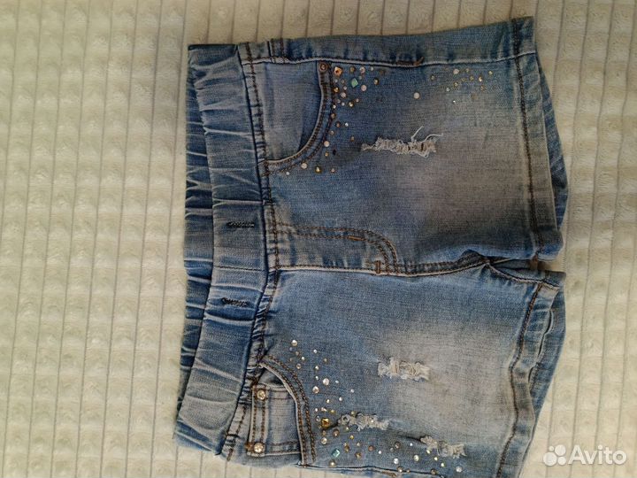 Джинсовые шорты для девочки