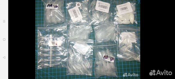 Типсы акриловые (гелевые ).50-60шт, 120 и 240 шт