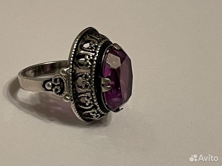 Серебряное кольцо 875 Винтаж СССР