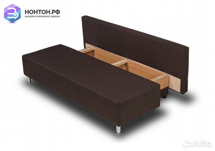 Диван еврокнижка Парма кофейный