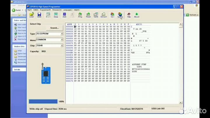 USB программатор на CH341A