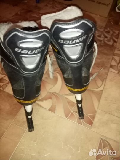 Хоккейные коньки bauer 33.5