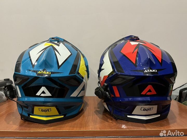 Комплект шлемов ataki с мотогарнитурой