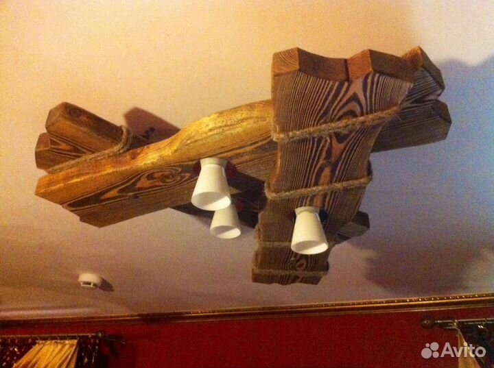 Люстра из массива