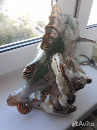 Статуэтка карп дулево большой 1958 г