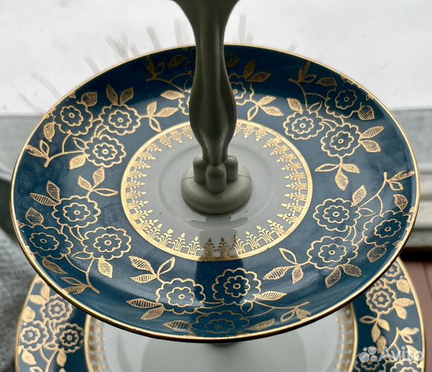 Новая фарфоровая ваза-этажерка Чехословакия