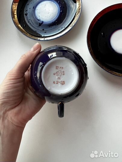 Чайный сервиз лфз кобальтовая сетка