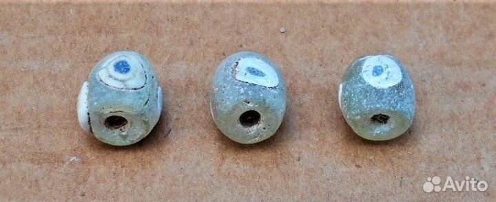 Бусы глазковые Домонгол лот 3 шт