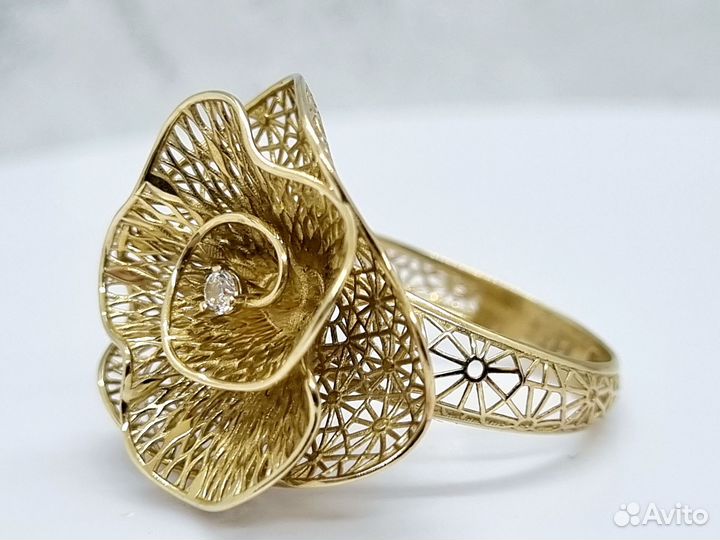 Золотое кольцо 585 пробы