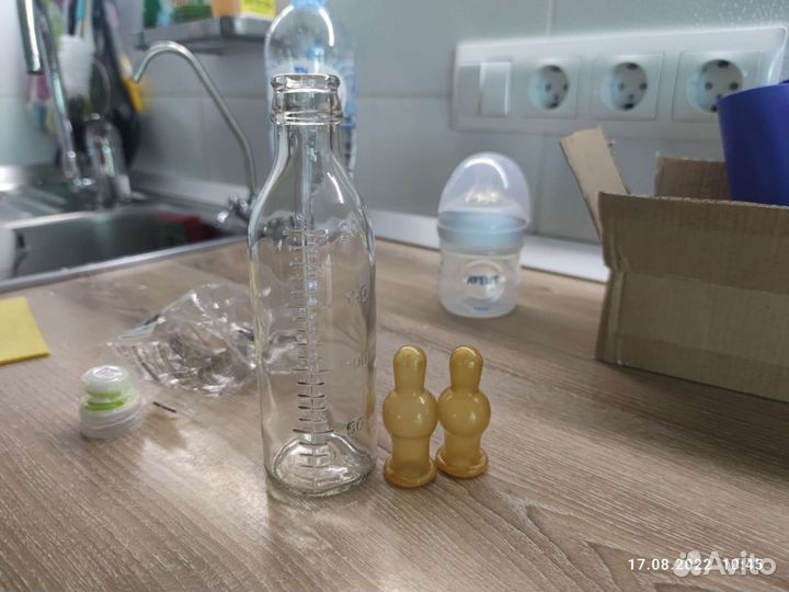 Стеклянные бутылочки для кормления