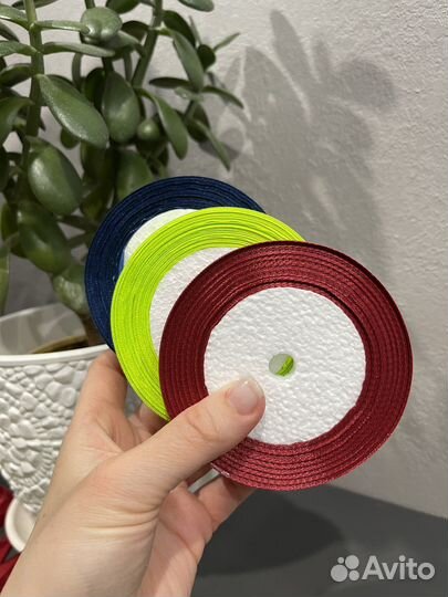 Лента атласная (набор 3 шт)