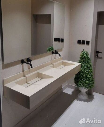 Столешница из бетона в стиле Лофт Терраццо