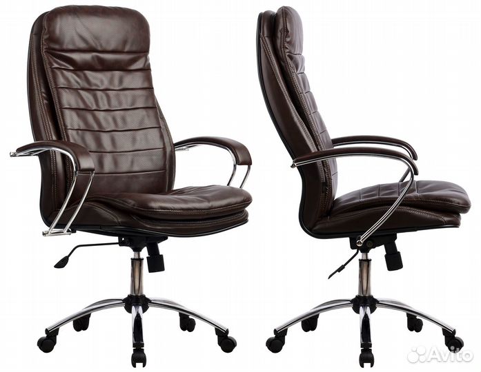 Кресло руководителя LK-3 Ch №723 коричневый