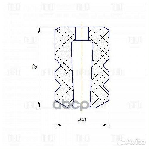 Отбойник амортизатора LADA 1117-1119 kalina (за
