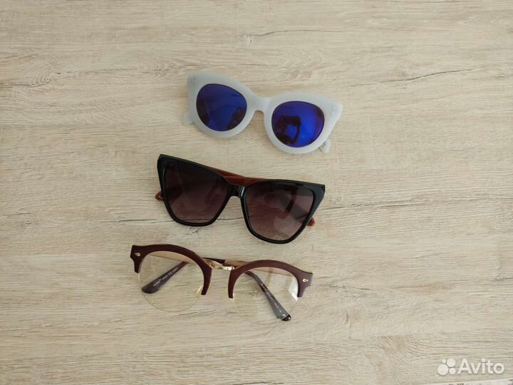 Солнцезащитные очки, очки без диоприй