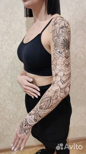 Мехенди. Временное тату.Примерка будущего тату. мк