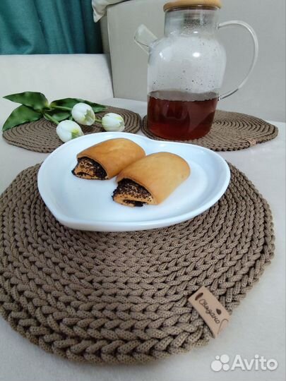 Салфетки сервировочные из полиэфирного шнура