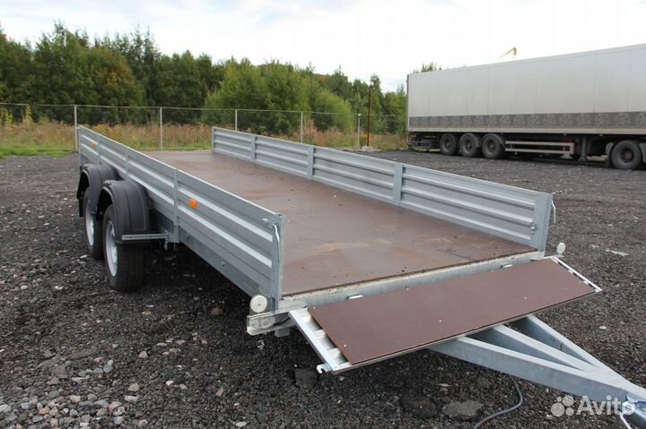 Легковой двухосный прицеп 4.6х1.5 м (оцинкованный)