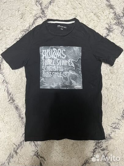 Adidas neo футболка чёрная