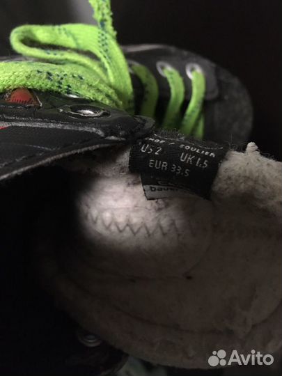 Коньки хоккейные Bauer р-р 32,5