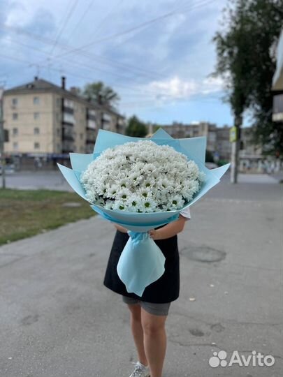 Гигант букет из кустовой хризантемы