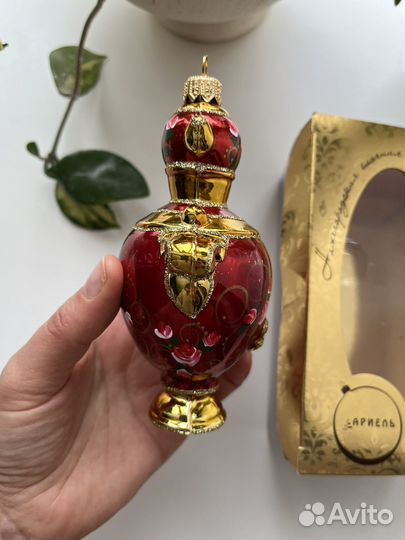 Елочная игрушка самовар фабрика Ариэль