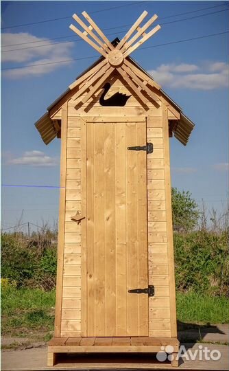 Дачный туалет деревянный HAT113