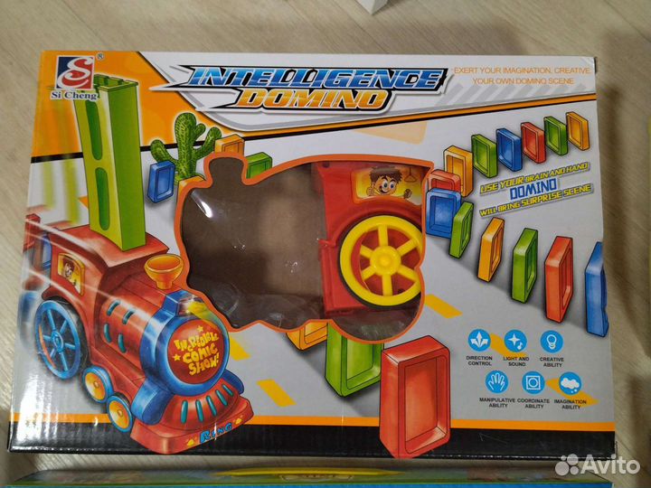 Паровоз -строитель, планшет азбука, гитара