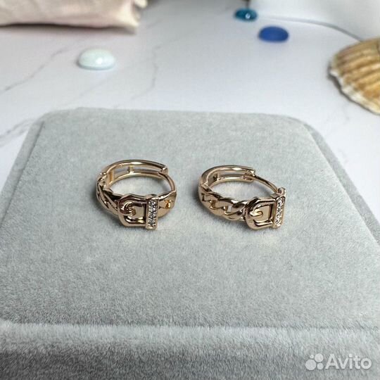 Серьги ремень