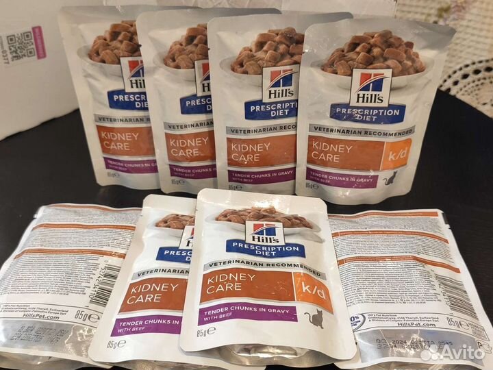 Корм для кошек Hills k/d с говядиной