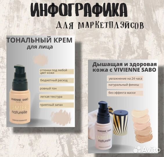 Инфографика для маркетплейсов вайлдберриз озон