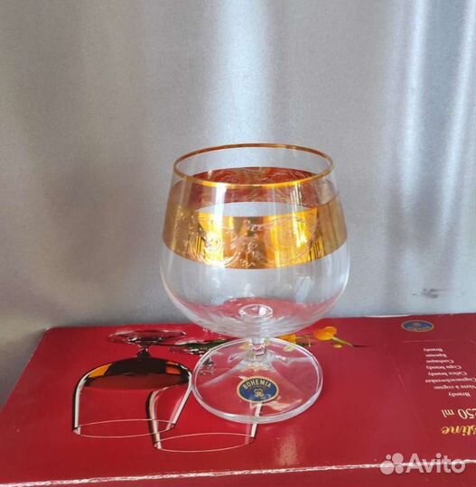 Бокалы Фужеры хрусталь Богемия Чехия Bohemia