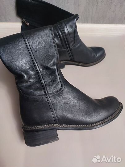 Сапоги женские демисезонные натуральная кожа