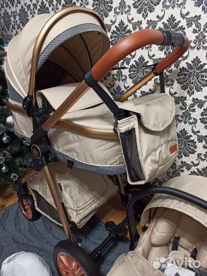 Коляска 3 в 1 V9 luxmom