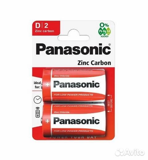 Эл-т питания R20 Panasonic Zinc Carbon BL-2